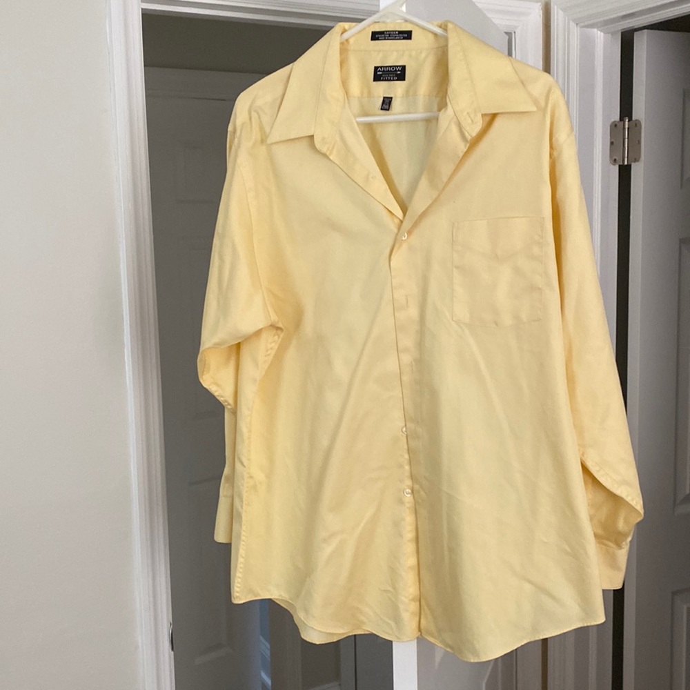 Arrow Fitted Button Down Sweatshirt Size XL